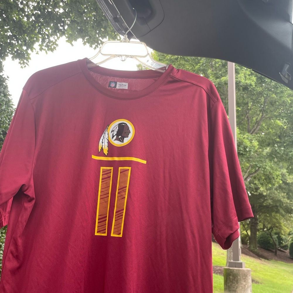 NFL Redskins Red and Yellow Short Sleeve #11 Jackson